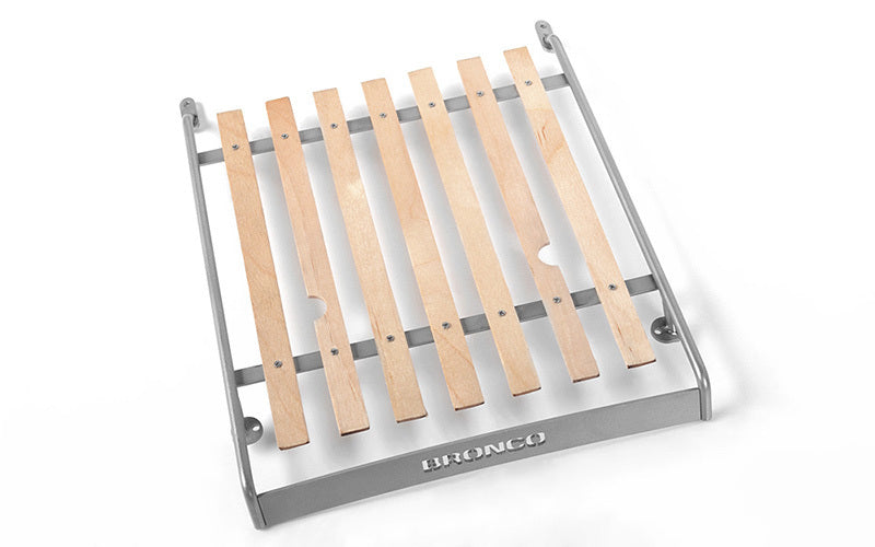 VVV-C0613 Wooden Roof Rack for Traxxas TRX-4 '79 Bronco Ranger XLT (Silver) RC 4WD