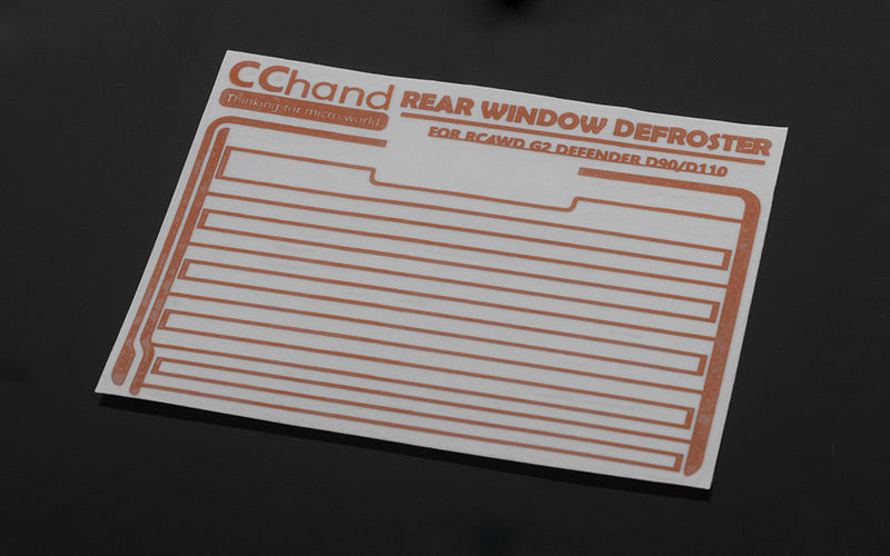 VVV-C0618 Rear Window Defroster Decal for Gelande II (D90/D110) RC 4WD