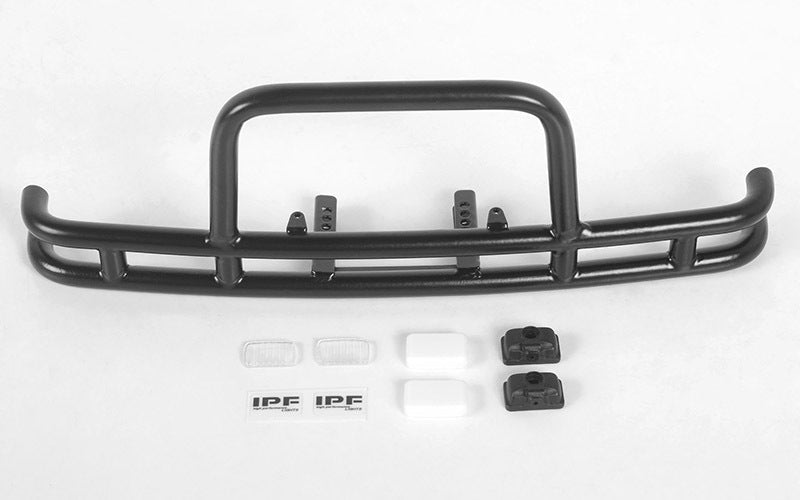 VVV-C0622 Rhino Front Bumper w/IPF Lights for Traxxas TRX-4 '79 Bronco Ranger XLT (Black) RC 4WD