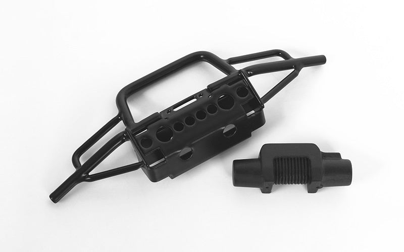 VVV-C0628 Rocker Steel Stinger Front Bumper w/Plastic Winch for 1/18 Gelande II D90 RC 4WD