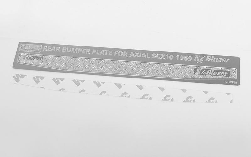 VVV-C0640 Rear Bumper Diamond Plates for Axial SCX10 II 1969 Chevrolet Blazer RC 4WD