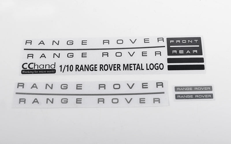 VVV-C0650 Metal Emblem Set for JS Scale 1/10 Range Rover Classic Body RC 4WD
