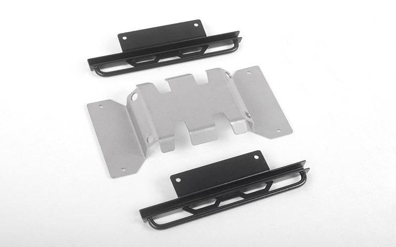 VVV-C0673 Rough Stuff Skid Plate w/Sliders for MST 1/10 CMX w/ Jimny J3 Body (Style B) RC 4WD