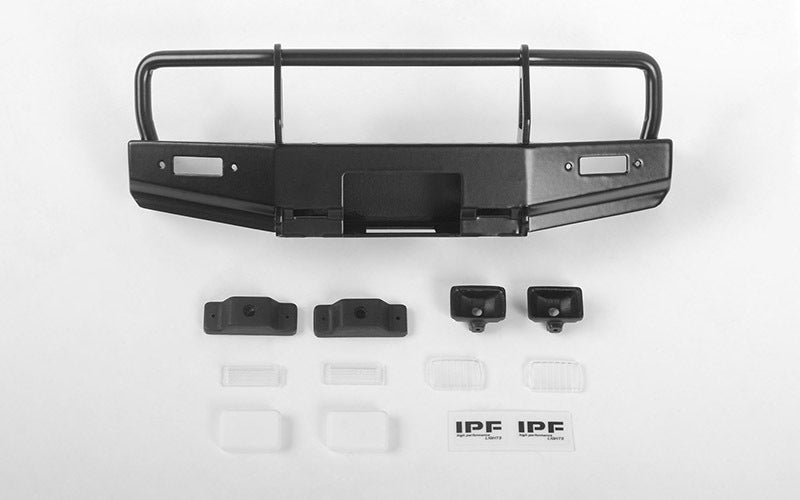 VVV-C0675 Kangaroo Front Bumper w/IPF Lights for MST 1/10 CMX w/ Jimny J3 Body RC 4WD