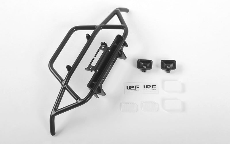 VVV-C0681 Steel Tube Front Bumper w/IPF Lights for MST 1/10 CMX w/ Jimny J3 Body RC 4WD