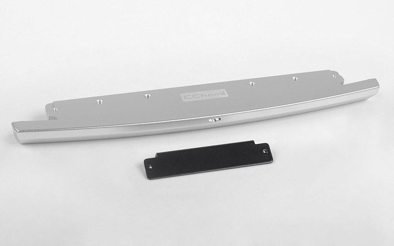 VVV-C0685 Slick Metal Front Bumper for JS Scale 1/10 Range Rover Classic Body (Silver) RC 4WD