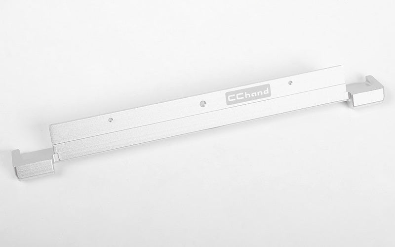 VVV-C0687 Slick Metal Rear Bumper for JS Scale 1/10 Range Rover Classic Body (Silver) RC 4WD