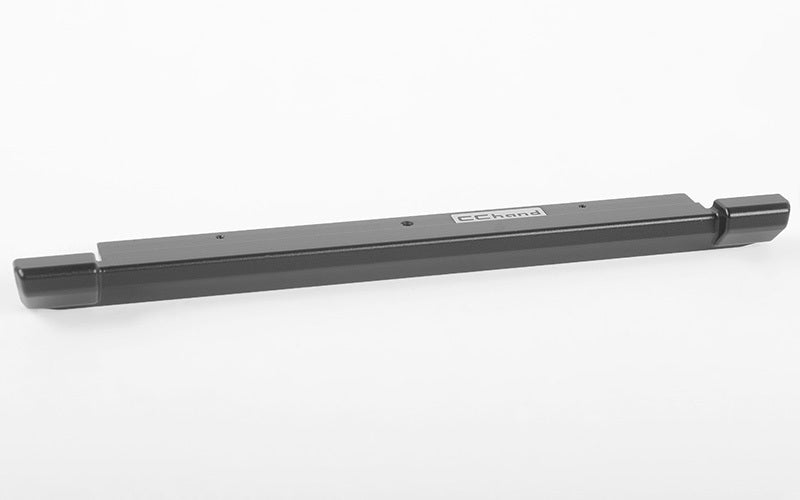 VVV-C0688 Slick Metal Rear Bumper for JS Scale 1/10 Range Rover Classic Body (Black) RC 4WD
