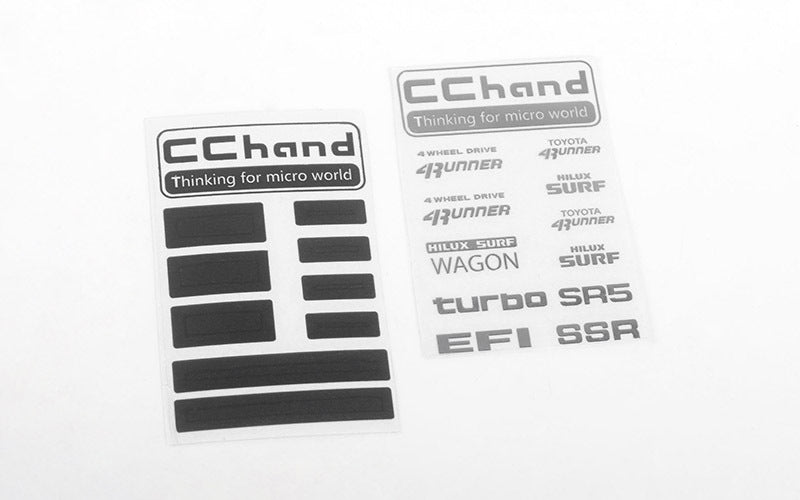 VVV-C0701 Metal Logo Decal Sheet for 1985 Toyota 4Runner Hard Body RC 4WD