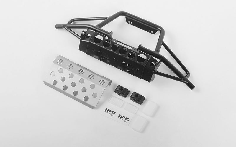 VVV-C0708 Hull Front Bumper W/ Steering Guard and IPF Lights for Gelande II (D90/D110) RC 4WD