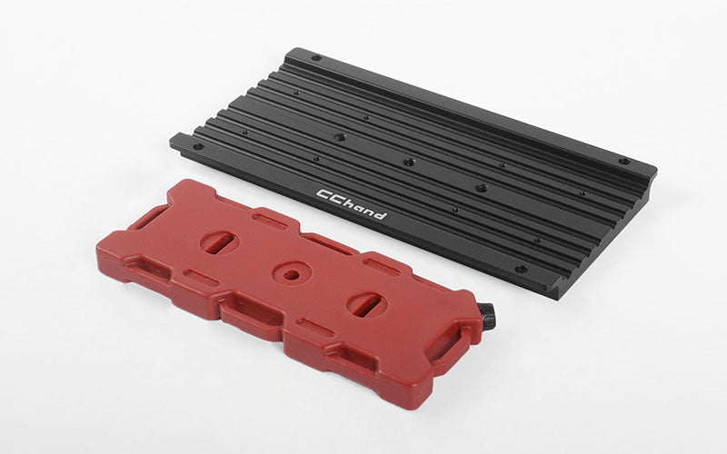 VVV-C0722 Overland Equipment Panel W/ Portable Fuel Cell for Traxxas TRX-4 Land Rover Defender RC 4WD