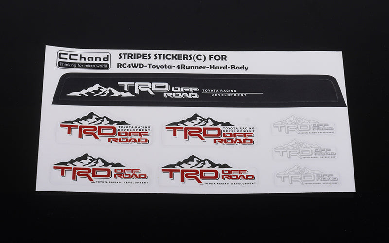 VVV-C0752 Front Windshield Decals for 1985 Toyota 4Runner Hard Body RC 4WD