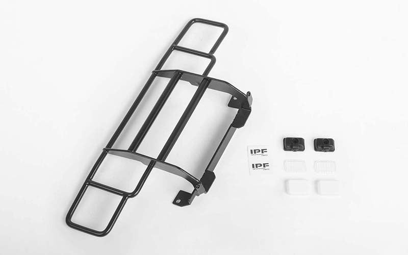 VVV-C0787 Ranch Front Grille w/IPF Lights for Traxxas TRX-4 Chevy K5 Blazer (Black) RC 4WD