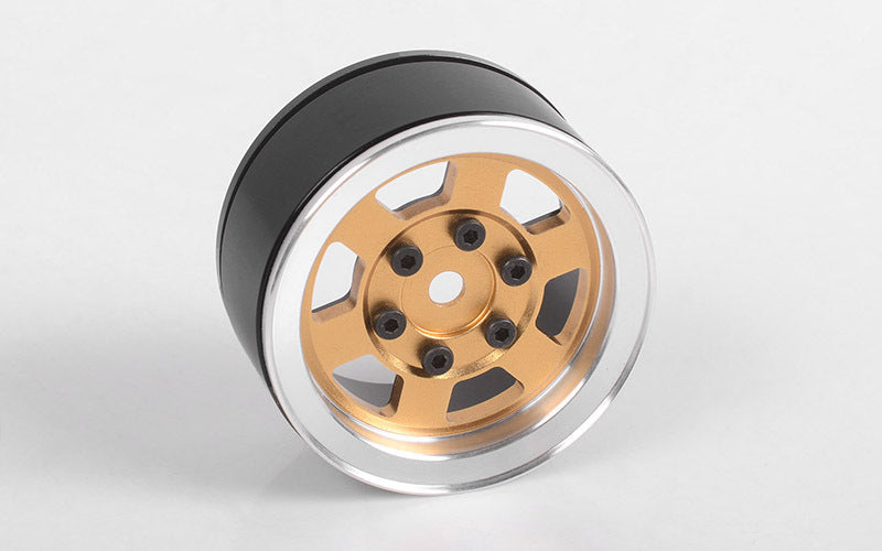VVV-C0809 Six-Spoke 1.55" Single Internal Beadlock Wheel (Gold) RC 4WD