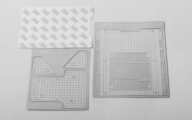 VVV-C0826 Diamond Plate Rear Bed for Axial 1/10 SCX10 II UMG10 4WD Rock Crawler RC 4WD