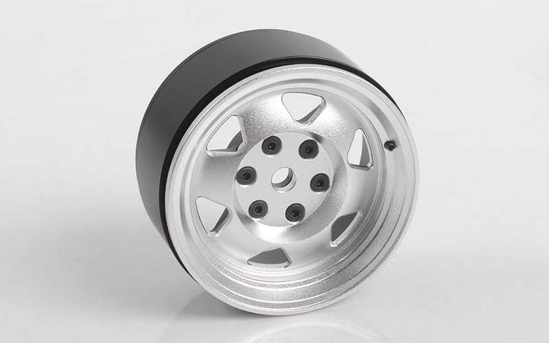 VVV-C0849 OEM XJ 1.9" Beadlock Wheels (Chrome) RC 4WD