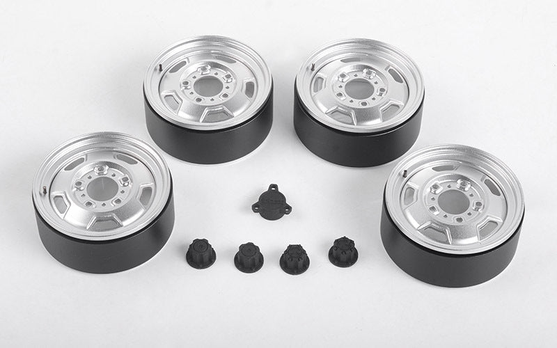 VVV-C0862 Naginata 2.8" Wheels w/ Hubcaps for Capo Racing Samurai 1/6 RC Scale Crawler RC 4WD