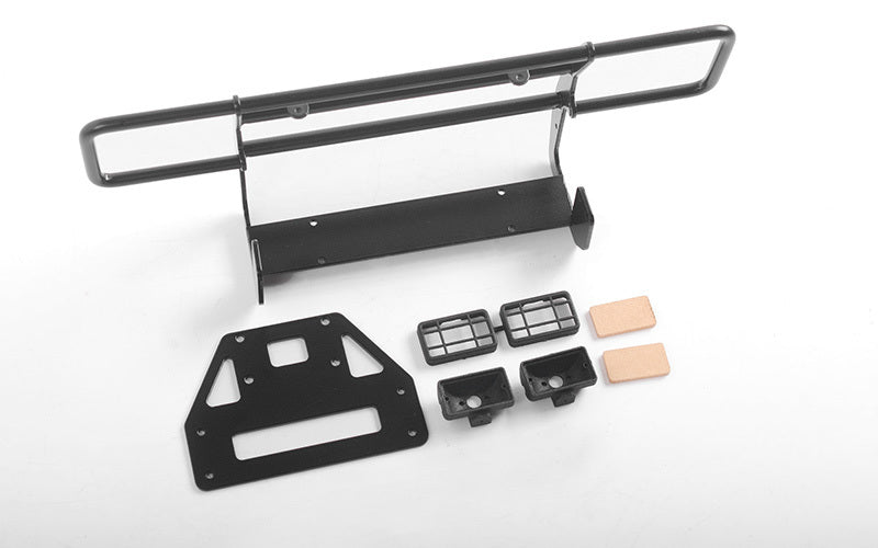 VVV-C0884 Ranch Front Bumper w/IPF Lights for Capo Racing Samurai 1/6 RC Scale Crawler (Black) RC 4WD