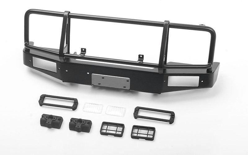 VVV-C0901 Trifecta Bumper w/ Square Lights for Capo Racing Samurai 1/6 RC Scale Crawler (Black) RC 4WD