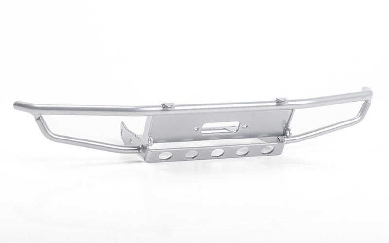 VVV-C0925 Guardian Steel Front Winch Bumper for Axial 1/10 SCX10 II UMG10 (Silver) RC 4WD