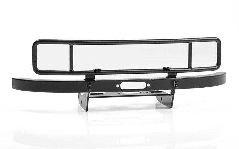VVV-C0930 Ranch Steel Front Winch Bumper for Axial 1/10 SCX10 II UMG10 (Black) RC 4WD