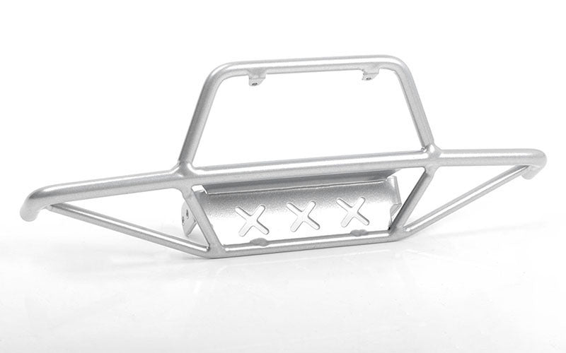 VVV-C0939 Tri-X Steel Stinger Front Bumper for Vanquish VS4-10 Origin Body (Silver) RC 4WD