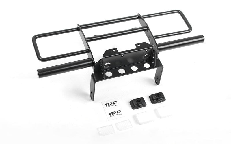 VVV-C0948 Oxer Steel Front Winch Bumper w/ IPF Lights for Vanquish VS4-10 Origin Body (Black) RC 4WD