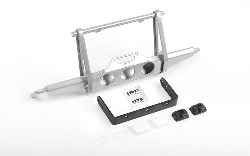 VVV-C0955 Shirya Front Winch Bumper w/ IPF Lights for Vanquish VS4-10 Origin Body (Silver) RC 4WD