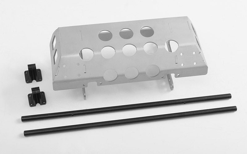 VVV-C0984 Tarka Steel Tube Bumper with Skid Plate for Traxxas Mercedes-Benz G 63 AMG 6x6 RC 4WD