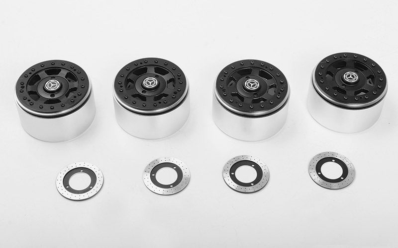 VVV-C0987 TNK 2.2" Beadlock Wheels w/ Brake Discs (4x) RC 4WD