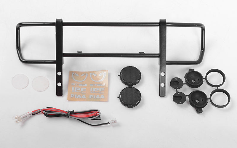 VVV-C0993 Command Front Bumper w/ Black Lights and Light Kit Set for Traxxas Mercedes-Benz G 63 AMG 6x6 RC 4WD
