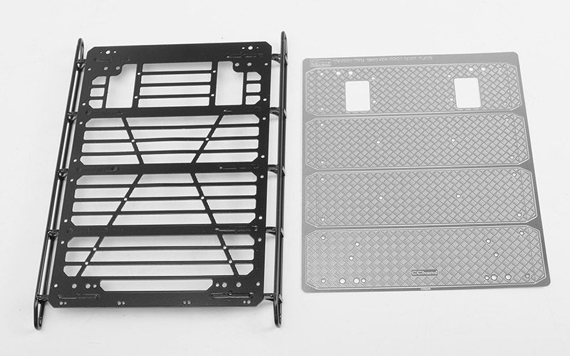 VVV-C0998 Command Roof Rack w/ Diamond Plate for Traxxas TRX-4 Mercedes-Benz G-500 RC 4WD