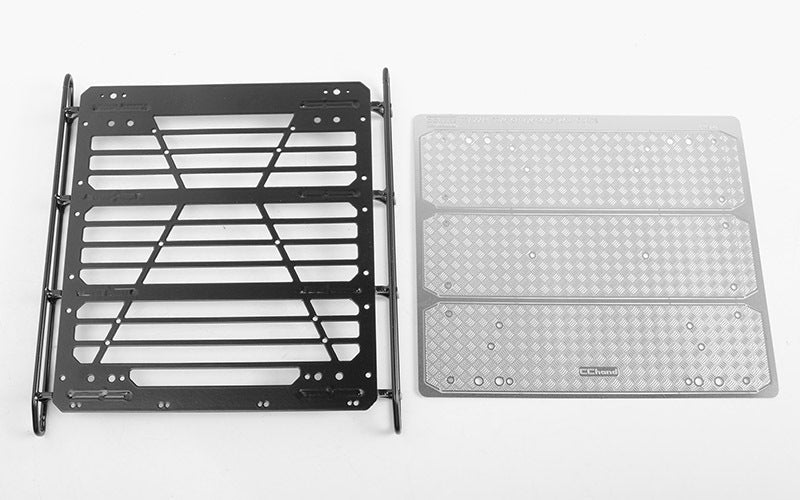 VVV-C1002 Command Roof Rack w/ Diamond Plate for Traxxas Mercedes-Benz G 63 AMG 6x6 (Style B) RC 4WD