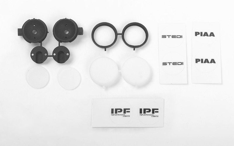 VVV-C1011 Round IPF Flood Lights for Traxxas Mercedes-Benz G 63 AMG 6x6 (White) RC 4WD