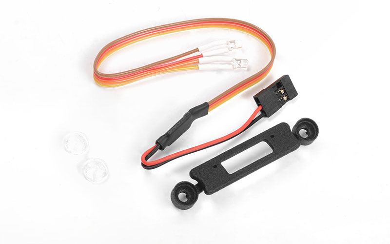 VVV-C1050 Micro Series Headlight Insert w/ LED Lighting System for Axial SCX24 1/24 Jeep Wrangler RTR RC 4WD