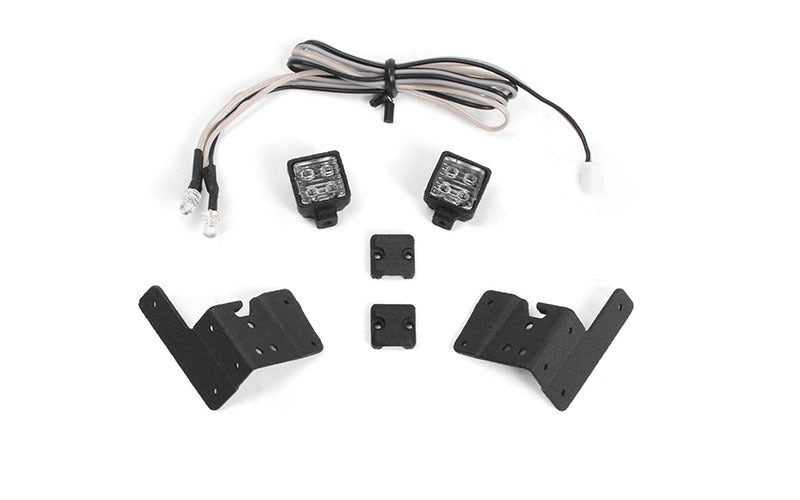 VVV-C1066 Pillar Lights w/ LED Light Kit for Axial 1/10 SCX10 III Jeep (Gladiator/Wrangler) RC 4WD