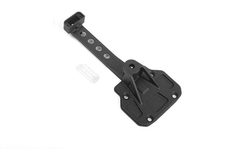 VVV-C1068 Spare Wheel and Tire Holder w/ Clear High Rear Brake Light for Axial 1/10 SCX10 III Jeep JLU Wrangler RC 4WD