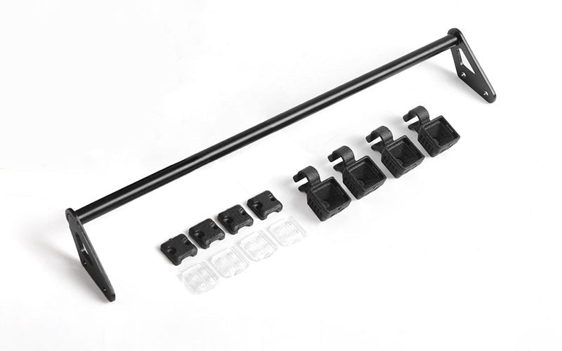 VVV-C1093 Steel Roof Light Bar w/ Flood Lights for RC4WD Gelande II 2015 Land Rover Defender D90 (Pick-up/SUV) RC 4WD