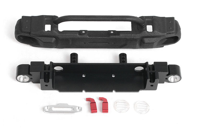 VVV-C1103 OEM Narrow Front Winch Bumper for Axial 1/10 SCX10 III Jeep (Gladiator/Wrangler) (B) RC 4WD