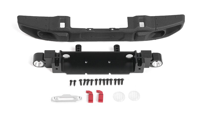 VVV-C1107 OEM Wide Front Winch Bumper for Axial 1/10 SCX10 III Jeep (Gladiator/Wrangler) RC 4WD