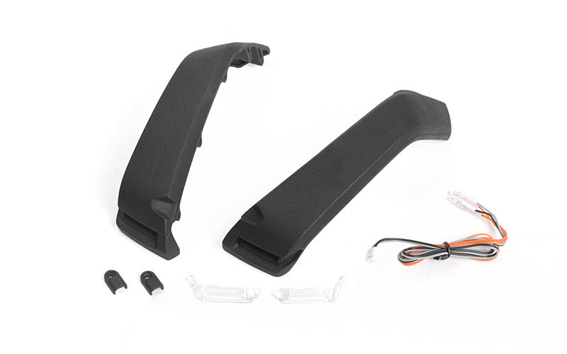 VVV-C1115 Fender Flare Set W/ Lights + LED Lighting System for Axial 1/10 SCX10 III Jeep (Gladiator/Wrangler) RC 4WD