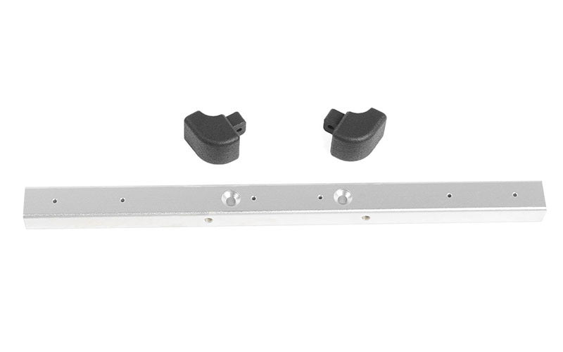 VVV-C1116 Classic Front Bumper for RC4WD Gelande II 2015 Land Rover Defender D90 (Silver) RC 4WD