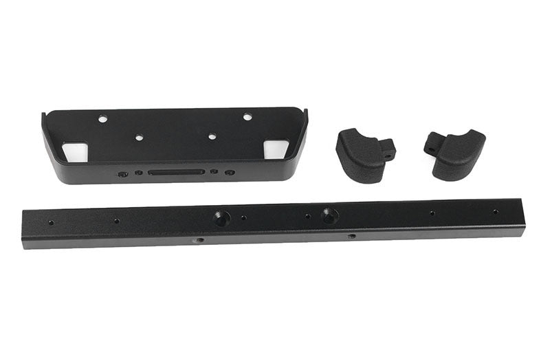 VVV-C1119 Classic Front Winch Bumper for RC4WD Gelande II 2015 Land Rover Defender D90 (Black) RC 4WD