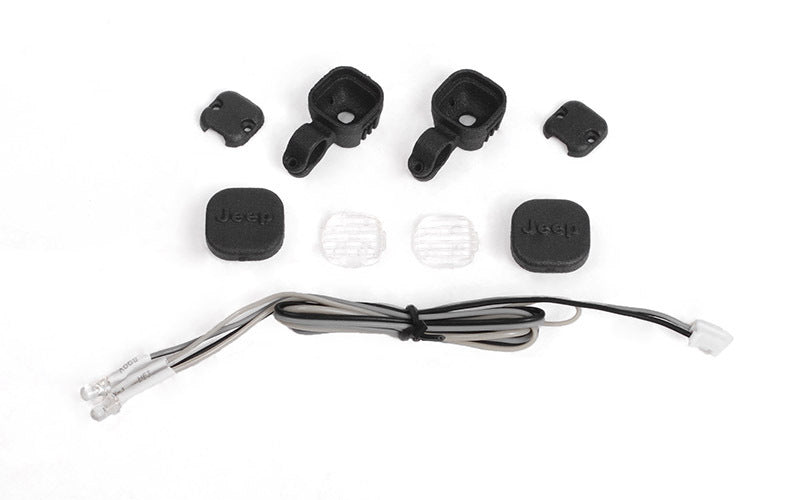 VVV-C1126 Offroad Light Set W/ LED Light Kit for Axial 1/10 SCX10 III Jeep (Gladiator/Wrangler) RC 4WD