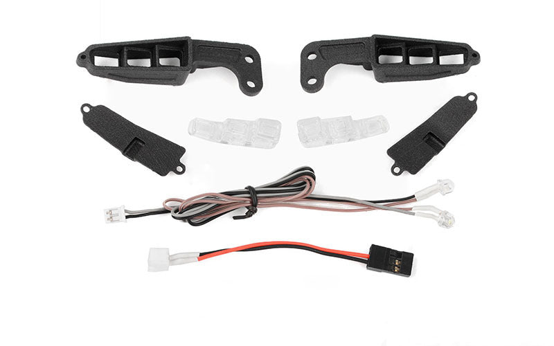 VVV-C1161 Fog Lights W/ LED Lighting System for Traxxas TRX-4 2021 Ford Bronco RC 4WD