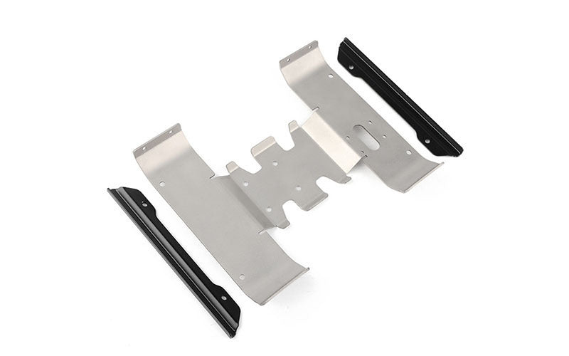VVV-C1188 Rough Stuff Skid Plate W/ Side Sliders for MST 4WD Off-Road Car Kit W/ J4 Jimny Body RC 4WD