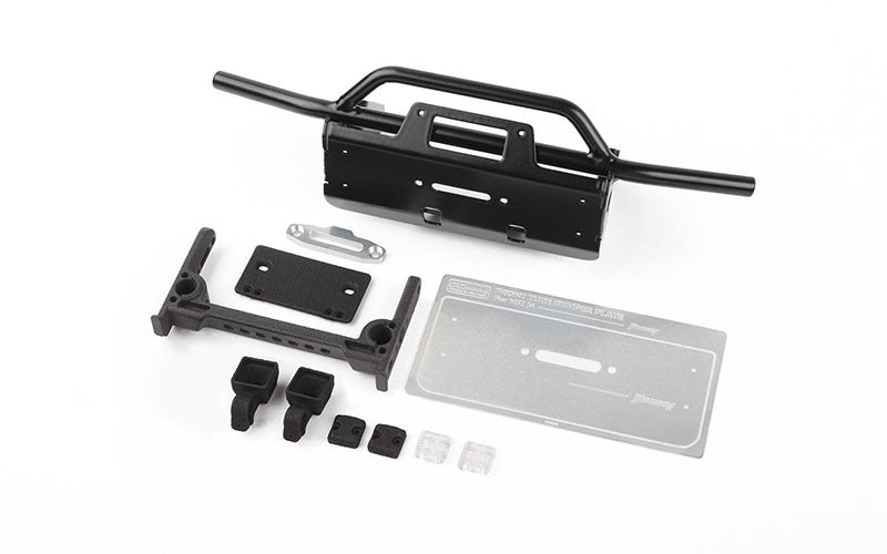 VVV-C1194 Steel Tube Front Bumper W/ Flood Lights for MST 4WD Off-Road Car Kit W/ J4 Jimny Body RC 4WD