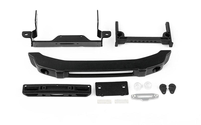 VVV-C1196 Guardian Steel Front Bumper W/ Lights for MST 4WD Off-Road Car Kit W/ J4 Jimny Body RC 4WD