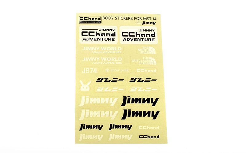 VVV-C1206 Logo Decal Sheet for MST 4WD Off-Road Car Kit W/ J4 Jimny Body RC 4WD