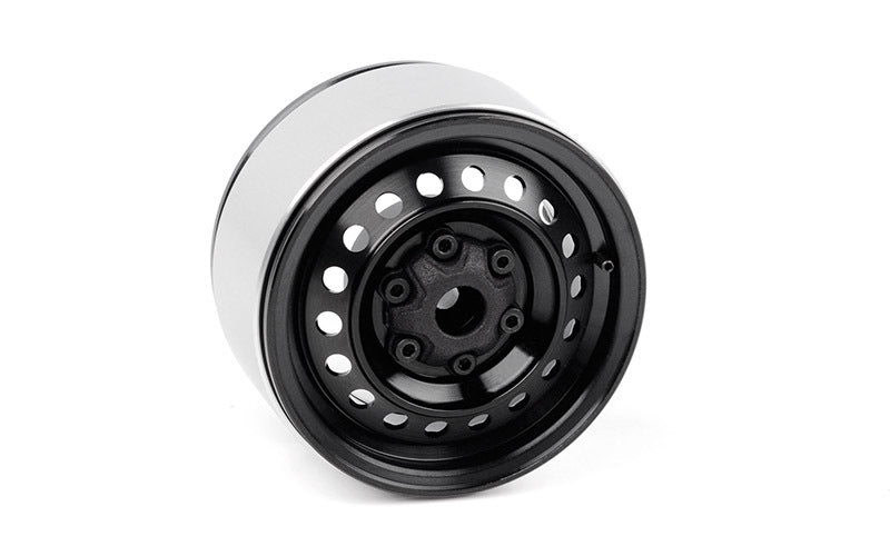 VVV-C1225 Rad 1.9" Aluminum Internal Beadlock Wheels (Black) RC 4WD